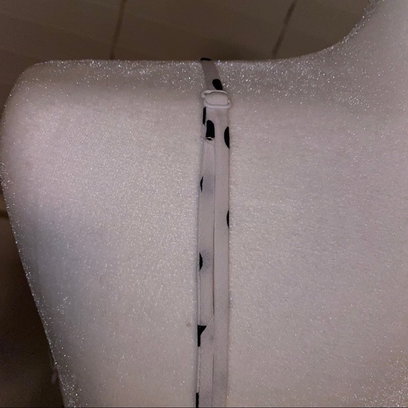 Black and white polka dot adjustable strap - Picture 6 of 10